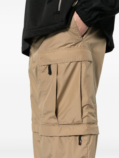 MONCLER GRENOBLE Ripstop Straight Trousers Beige