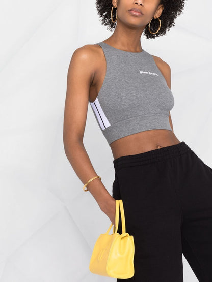 PALM ANGELS WOMEN Urban performance crop top Grey