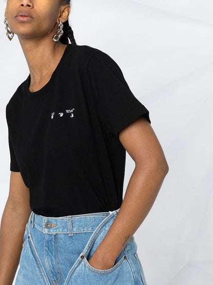 OFF-WHITE Women Arrow Liquid Melt T-Shirt Black