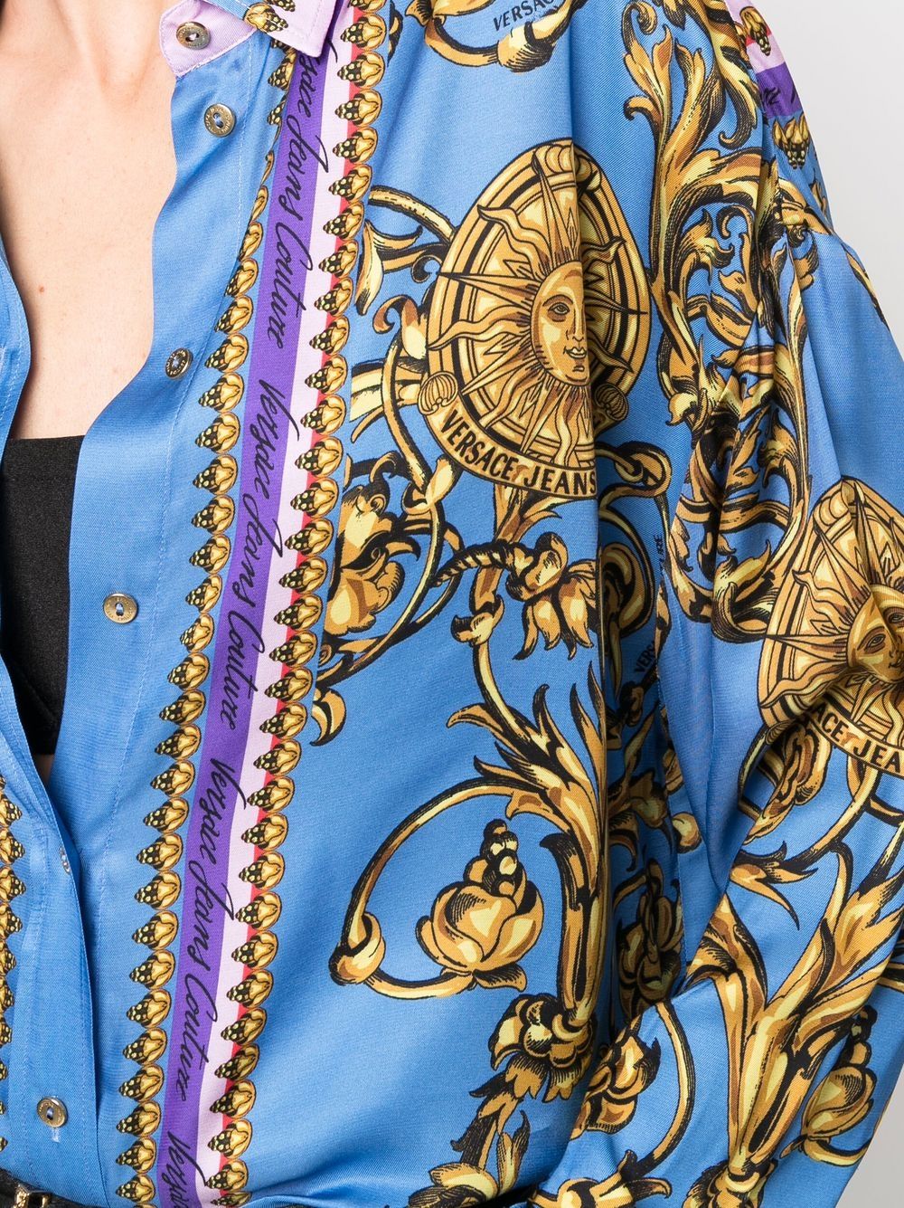 VERSACE WOMEN Garland Sun Long Sleeve Shirt