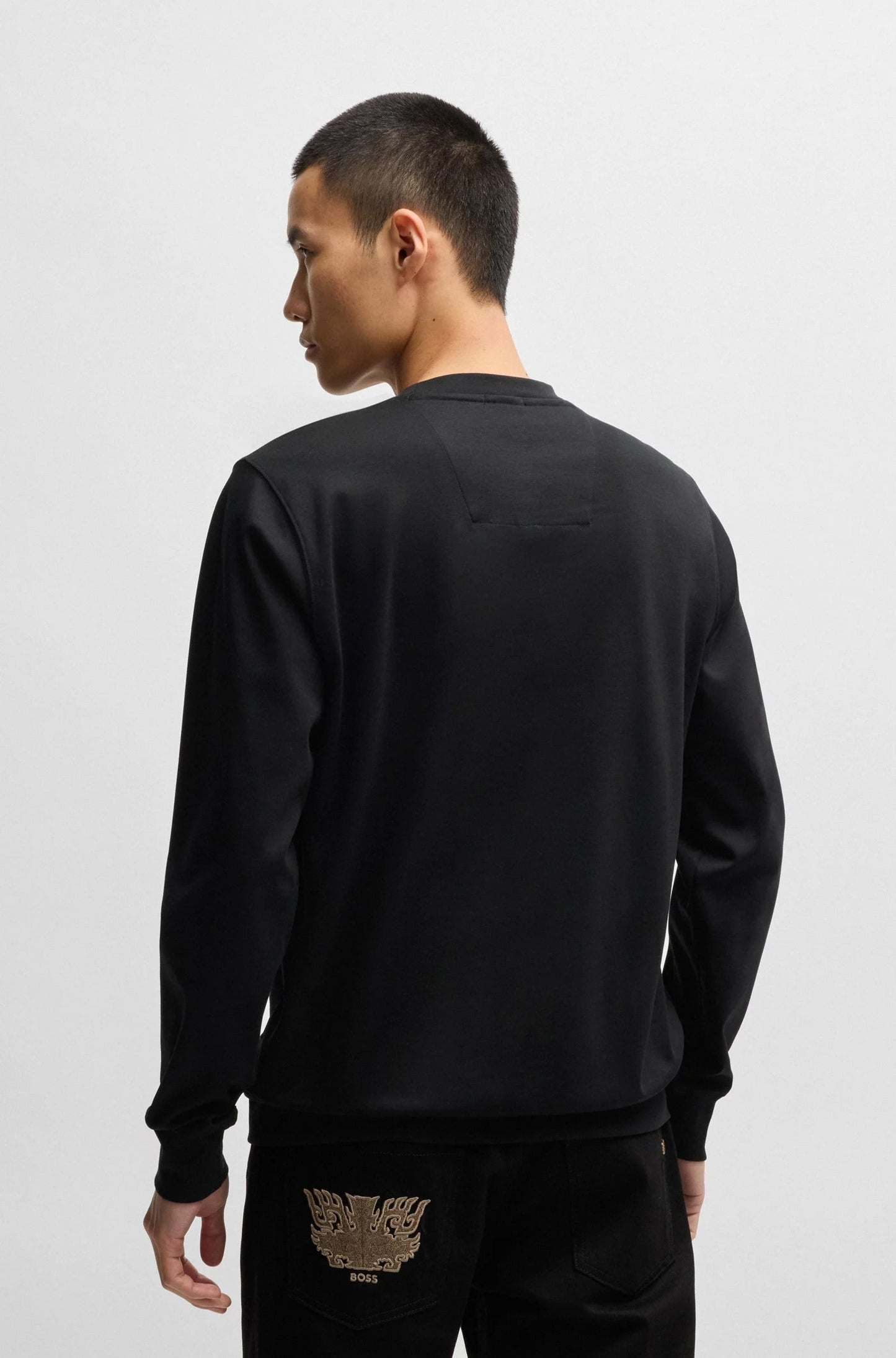 BOSS X Creation Of The Gods Special Logo Embroidered Sweatshirt Black