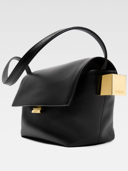 JACQUEMUS WOMEN Le Rond Carre Shoulder Bag Black