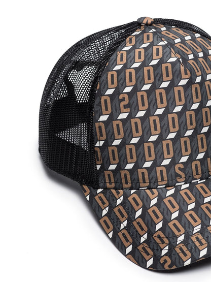 DSQUARED2 Monogram logo baseball cap Black