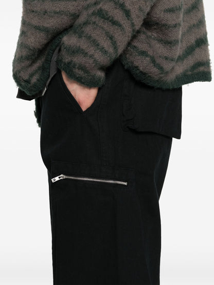 REPRESENT Workshop Herringbone Straight-Leg Pants Black