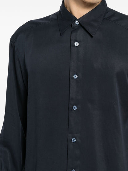BOSS C-Cory Long Sleeve Cotton Shirt Navy