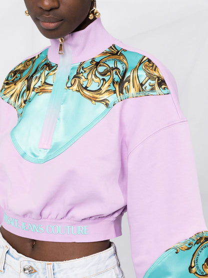VERSACE WOMEN Garland Print Cropped Jacket