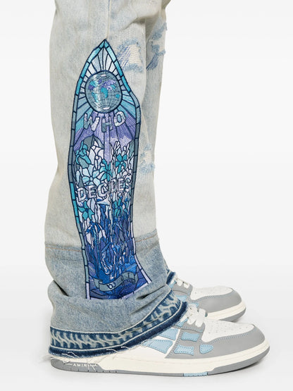 WHO DECIDES WAR Winter Mechanic Jeans Sky Blue