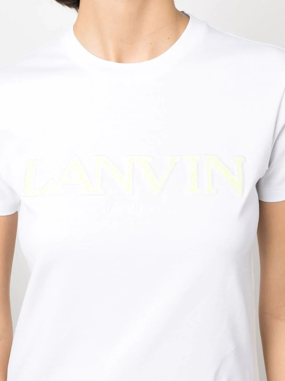 LANVIN WOMEN Classic Fit Lanvin Curb T-Shirt Optic White