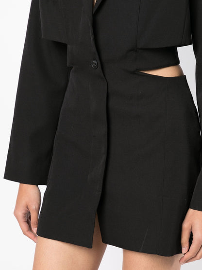 JACQUEMUS WOMEN La Robe Bari Blazer Mini Dress Black