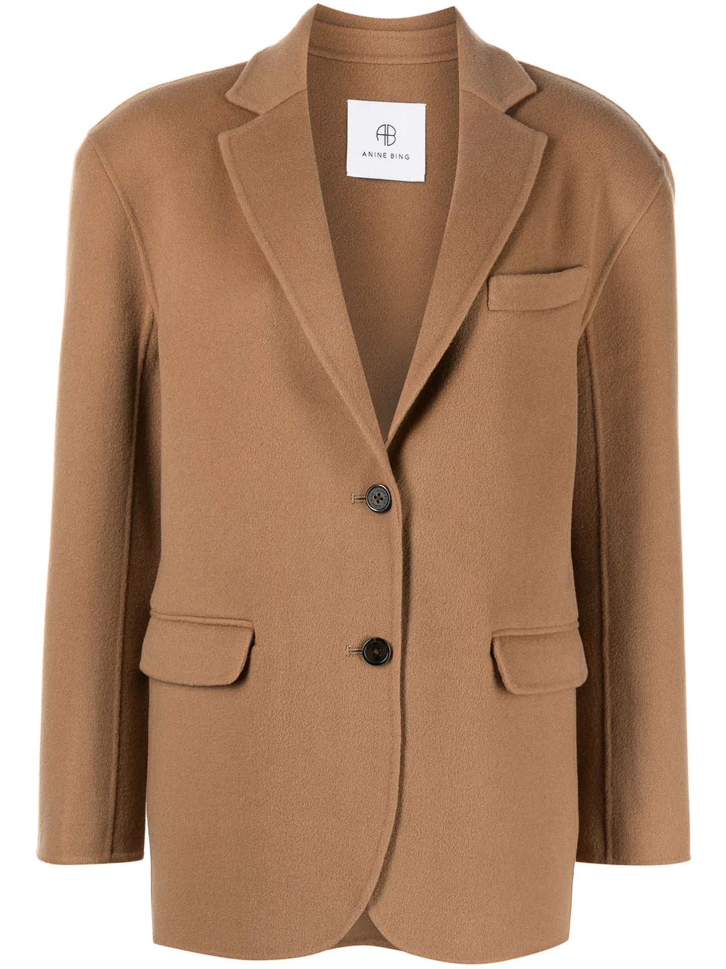 ANINE BING WOMEN Quinn Single Breasted Blazer Brown