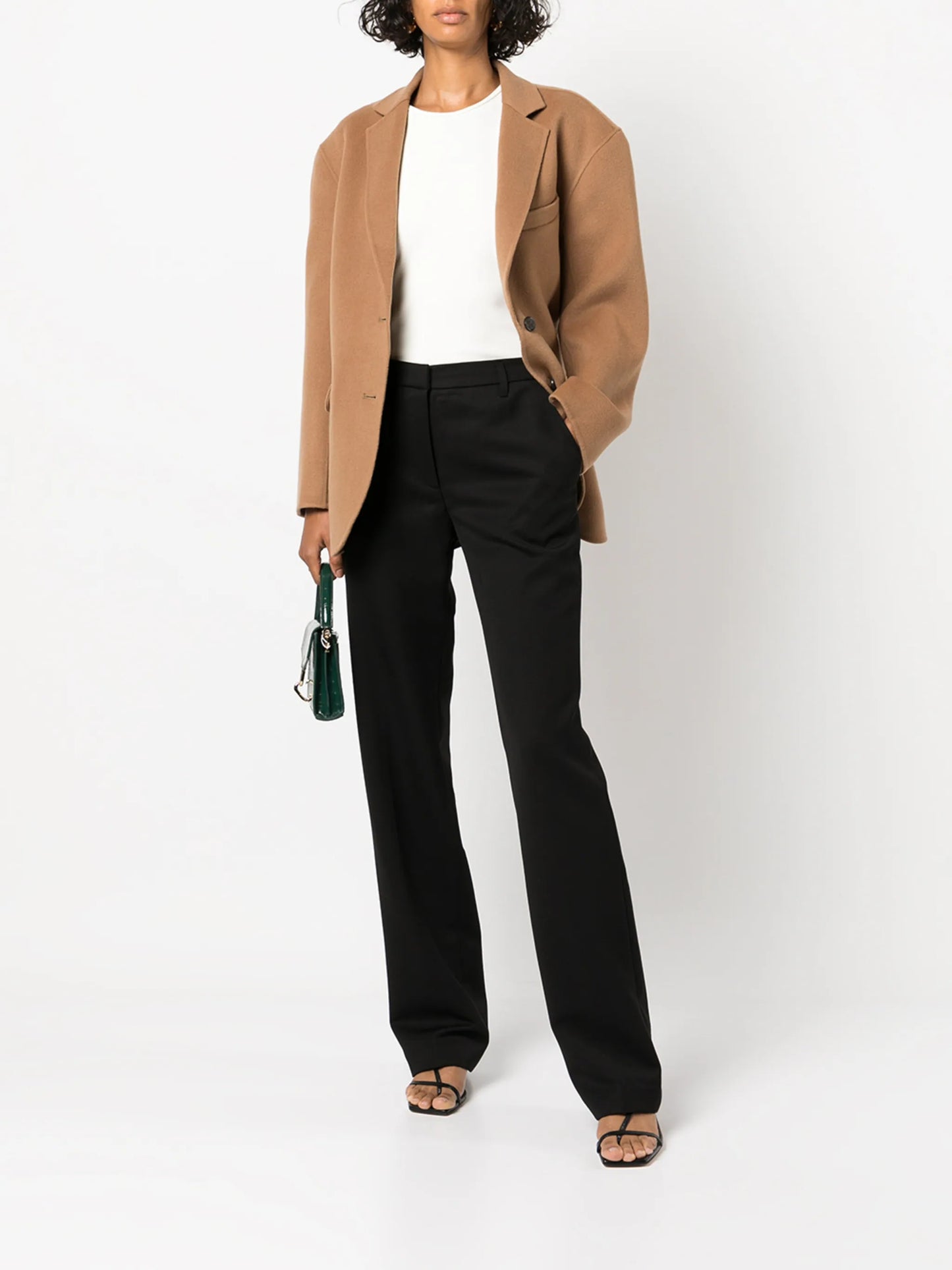 ANINE BING WOMEN Quinn Single Breasted Blazer Brown