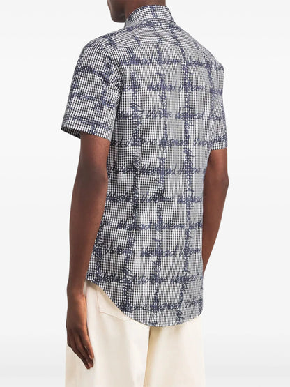VIVIENNE WESTWOOD Check Signature Print Shirt Grey/Black