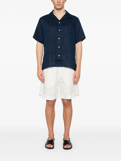 RALPH LAUREN Linen Shirt Navy