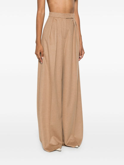 MAX MARA WOMEN Fagus Long Trousers Light Brown