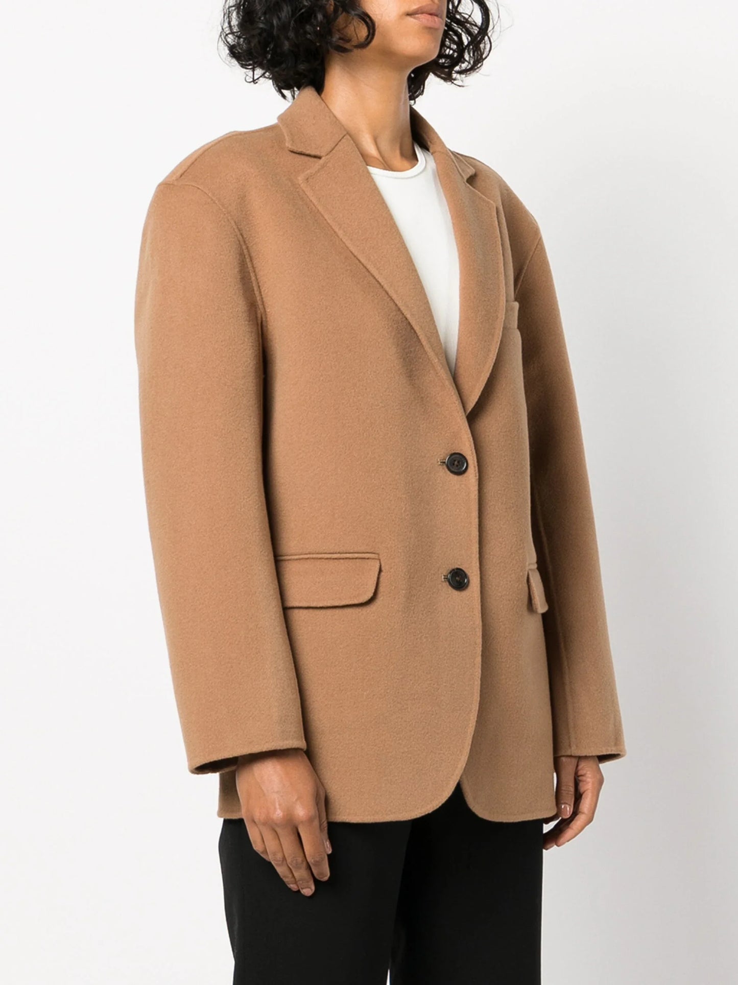 ANINE BING WOMEN Quinn Single Breasted Blazer Brown