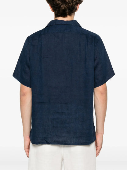 RALPH LAUREN Linen Shirt Navy