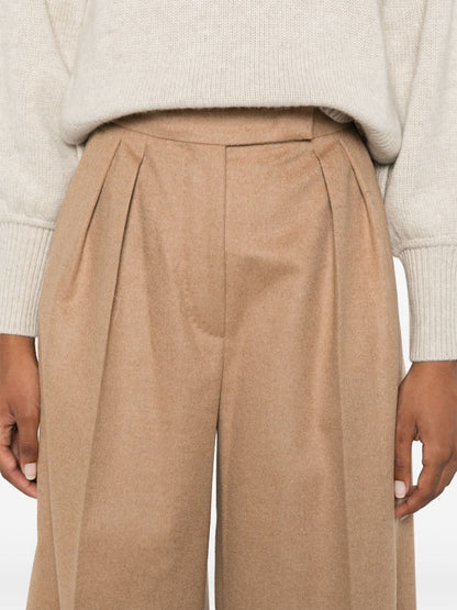 MAX MARA WOMEN Fagus Long Trousers Light Brown