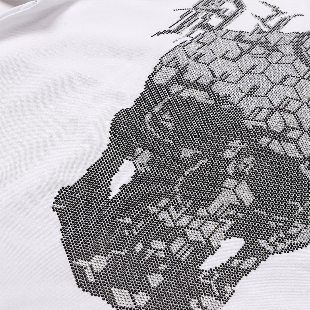 New- Skull Hot stamp POLO shirt