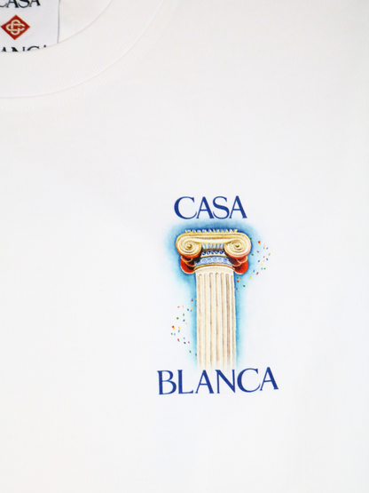 CASABLANCA La Colomne Printed T-Shirt White