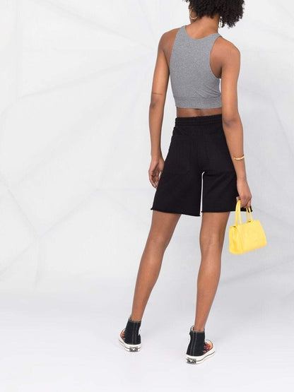 PALM ANGELS WOMEN Urban performance crop top Grey