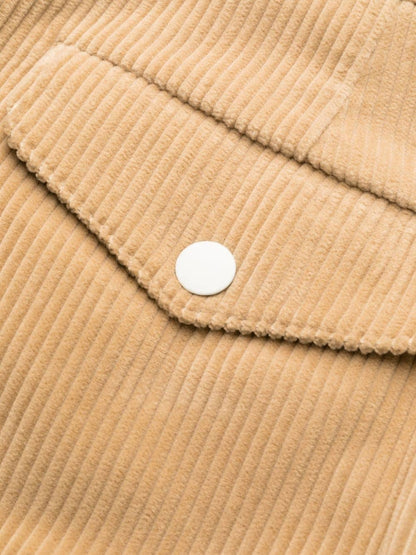 PALM ANGELS Corduroy Suit Tape Pants Beige/Off-White