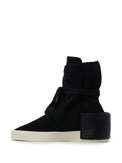 FEAR OF GOD Moc High Layered Suede Boots Black
