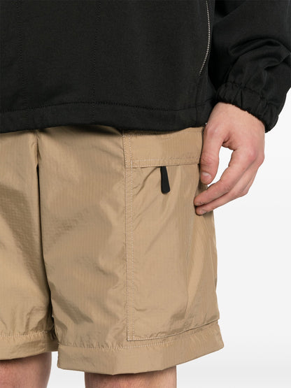 MONCLER GRENOBLE Ripstop Straight Trousers Beige