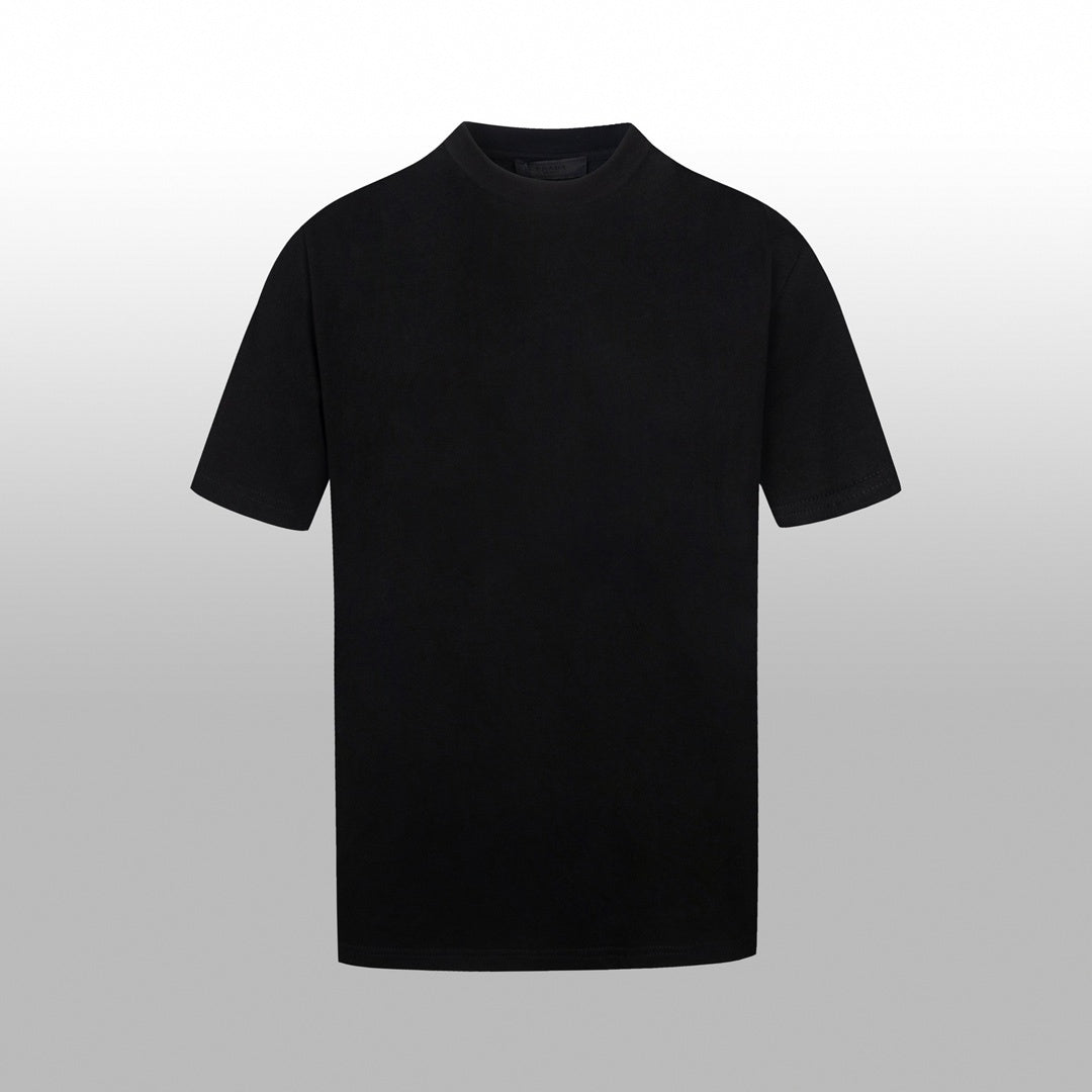 Prada Milano T-Shirt with Red Embroidered Logo