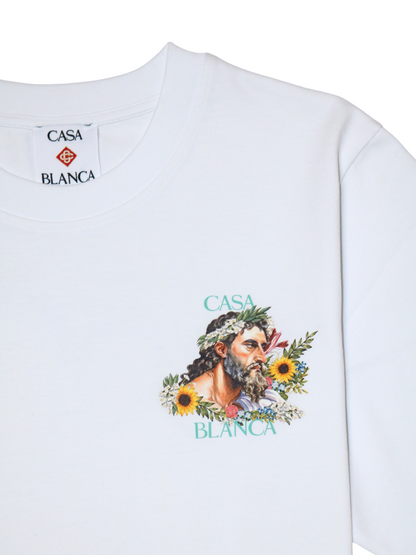 CASABLANCA Celebration Du Sport Printed T-Shirt White