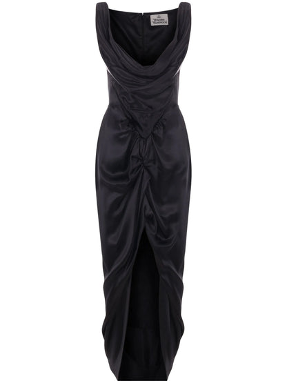 VIVIENNE WESTWOOD WOMEN Long Panther Sleeveless Dress Black