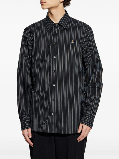 VIVIENNE WESTWOOD Orb-Embroidered Shirt Black