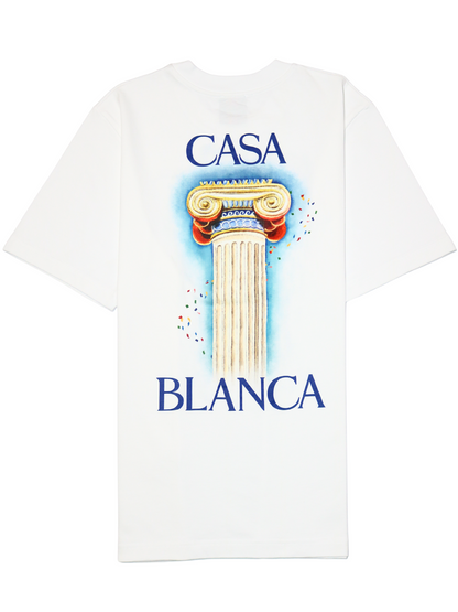 CASABLANCA La Colomne Printed T-Shirt White