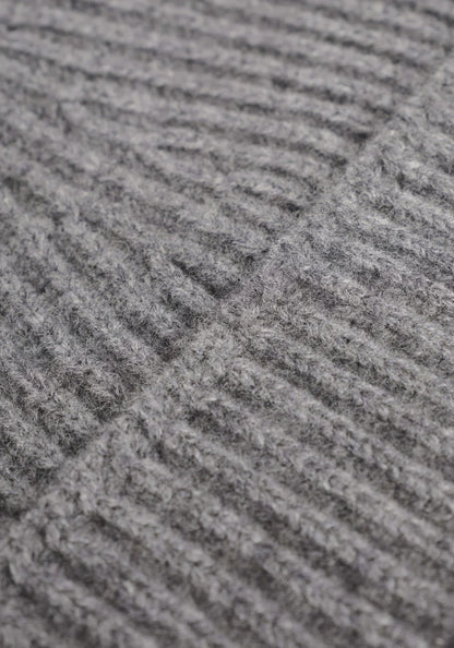 MKI MIYUKI ZOKU Cashmere Ribbed Beanie Charcoal