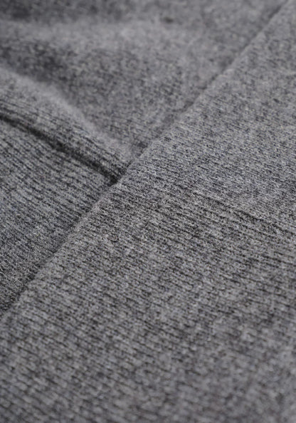 MKI MIYUKI ZOKU Embroidered Logo Merino Beanie Charcoal