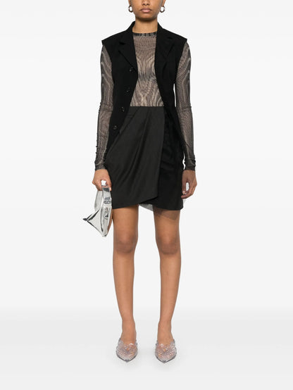 VIVIENNE WESTWOOD WOMEN Drape Mini Skirt Black/Charcoal