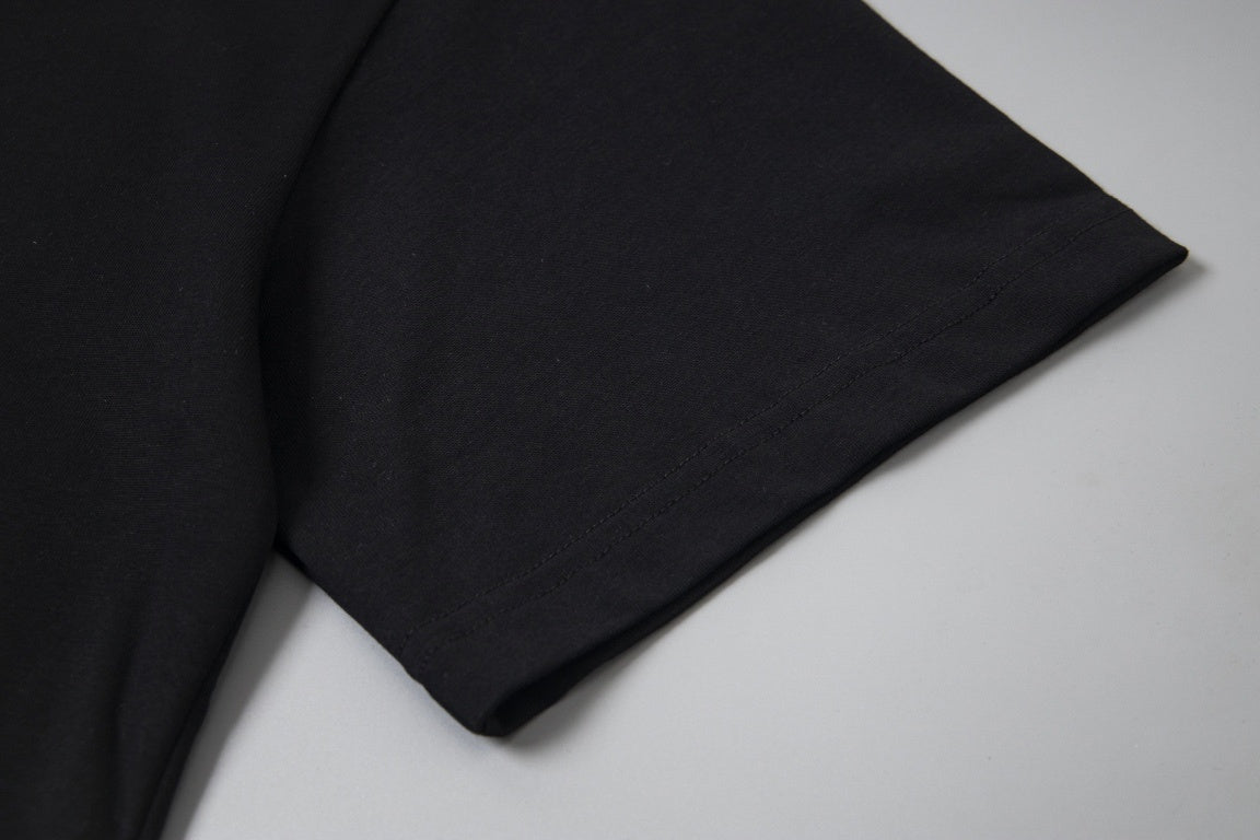Prada Milano T-Shirt with Red Embroidered Logo