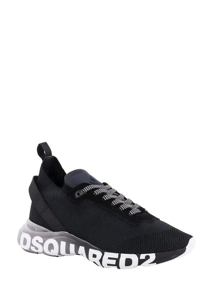DSQUARED2 MEN Fly Sneakers New Season Black White