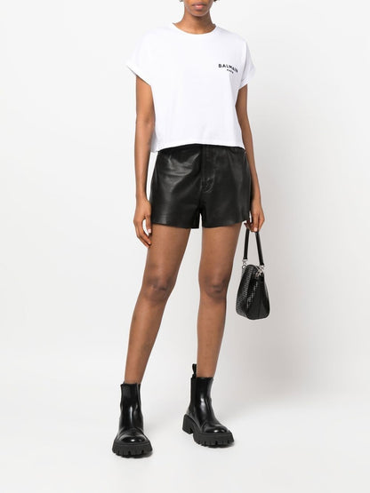 BALMAIN WOMEN Logo-print T-shirt White