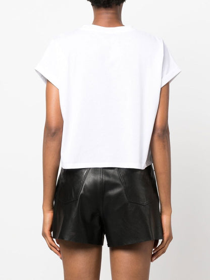BALMAIN WOMEN Logo-print T-shirt White