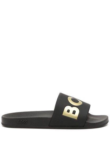 BOSS Aryeh Sliders Black/Gold