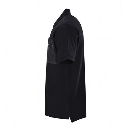Prada Nylon Panel Polo – Black Edition