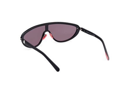 MONCLER Vitesse Shield-Frame Sunglasses Black Red