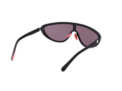 MONCLER Vitesse Shield-Frame Sunglasses Black Red