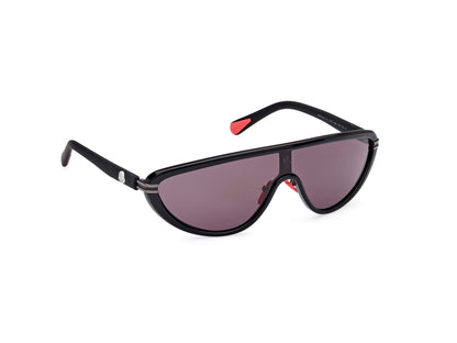 MONCLER Vitesse Shield-Frame Sunglasses Black Red