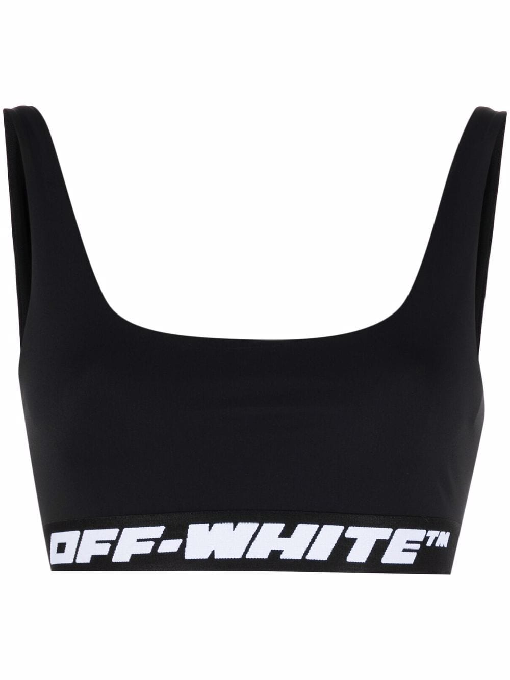 OFF-WHITE WOMEN Logo-tape Sports Bra Black