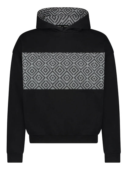BALR X ISHU Reflective Hoodie Black