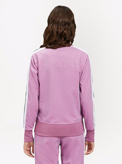 PALM ANGELS WOMEN Glittered Track Jacket Pink