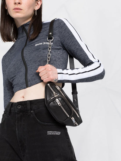 PALM ANGELS WOMEN Long Sleeve Training Top Melange Grey