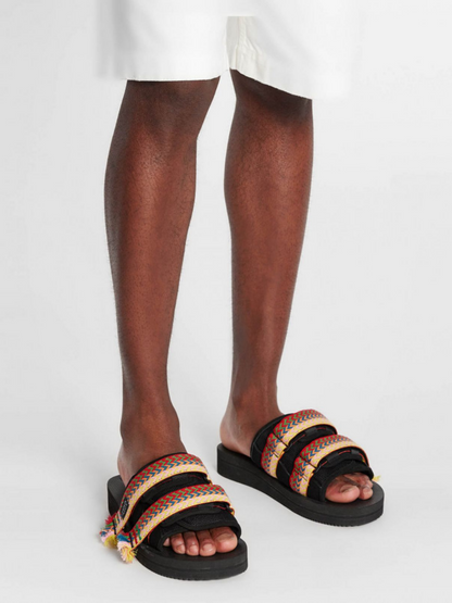 LANVIN x Suicoke Curb Sandals Black