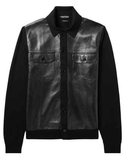 TOM FORD Panelled Jacket Shirt Black